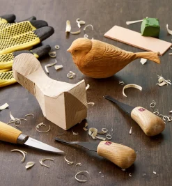 Clearance Make It Yourself Hand-Carved Basswood Birds Kit Supplies
