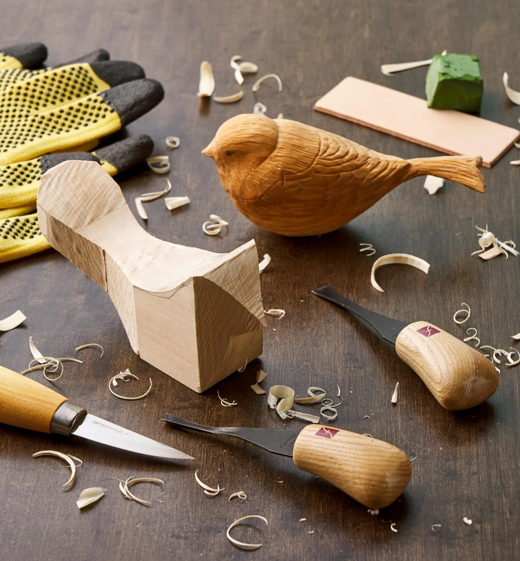 Clearance Make It Yourself Hand-Carved Basswood Birds Kit Supplies