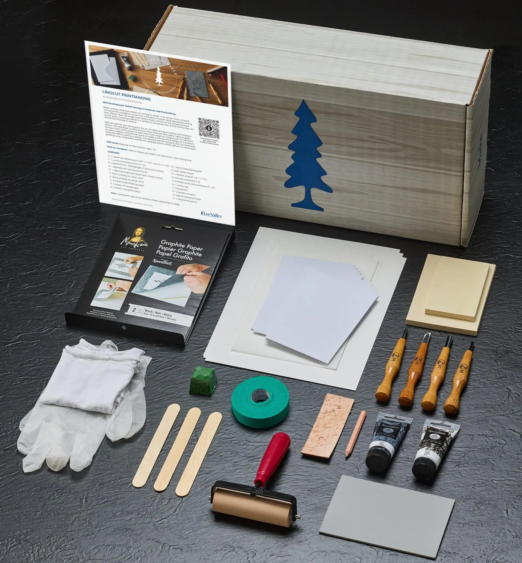 Hot Make It Yourself Linocut Printmaking Kit Supplies