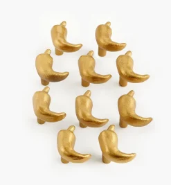 Hot Matte Gold Hot Pepper Knob Knobs