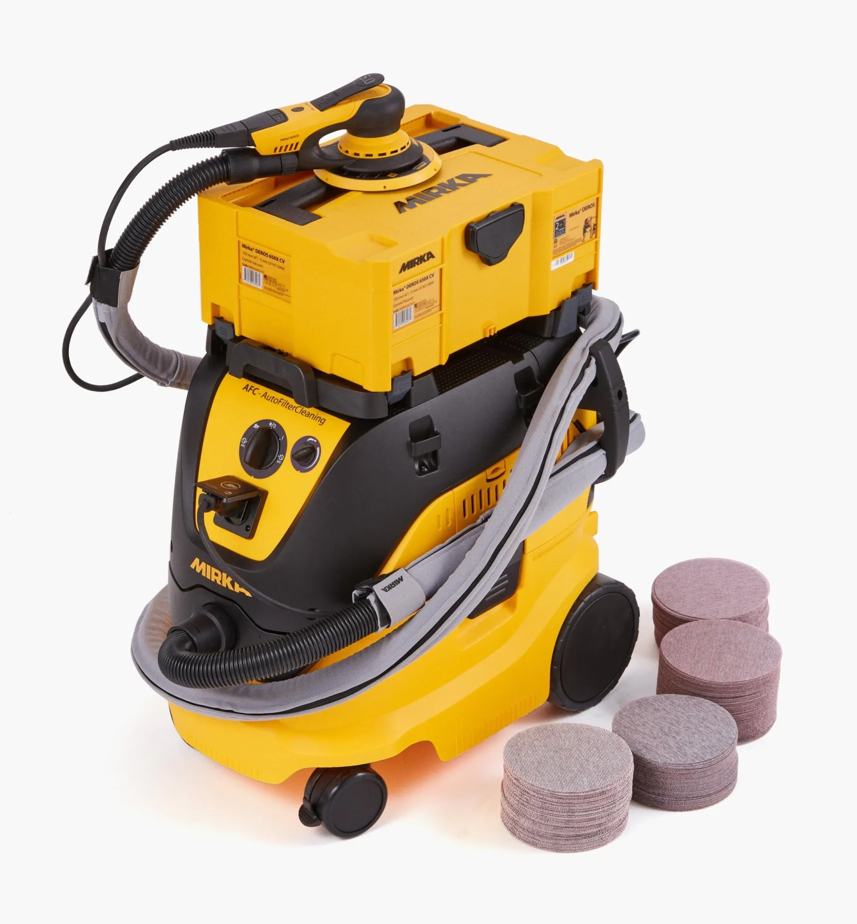 Discount Mirka DEROS 6"/5mm Electric Sander & Dust Collector Kits Power Tools