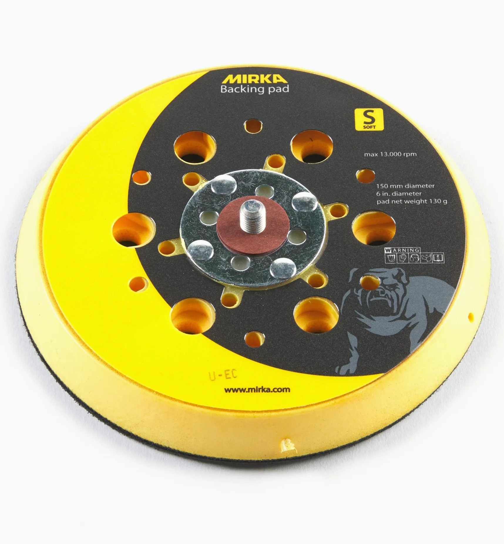 Mirka 48-Hole 6" Grip-Faced Soft Net Vacuum Pad Supplies