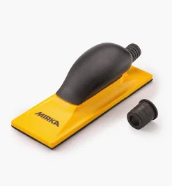 Mirka Yellow Grip Faced 22-Hole Hand-Sanding Vacuum Block (70mm × 198mm) Hand Tools