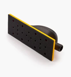 Mirka Yellow Grip Faced 22-Hole Hand-Sanding Vacuum Block (70mm × 198mm) Hand Tools