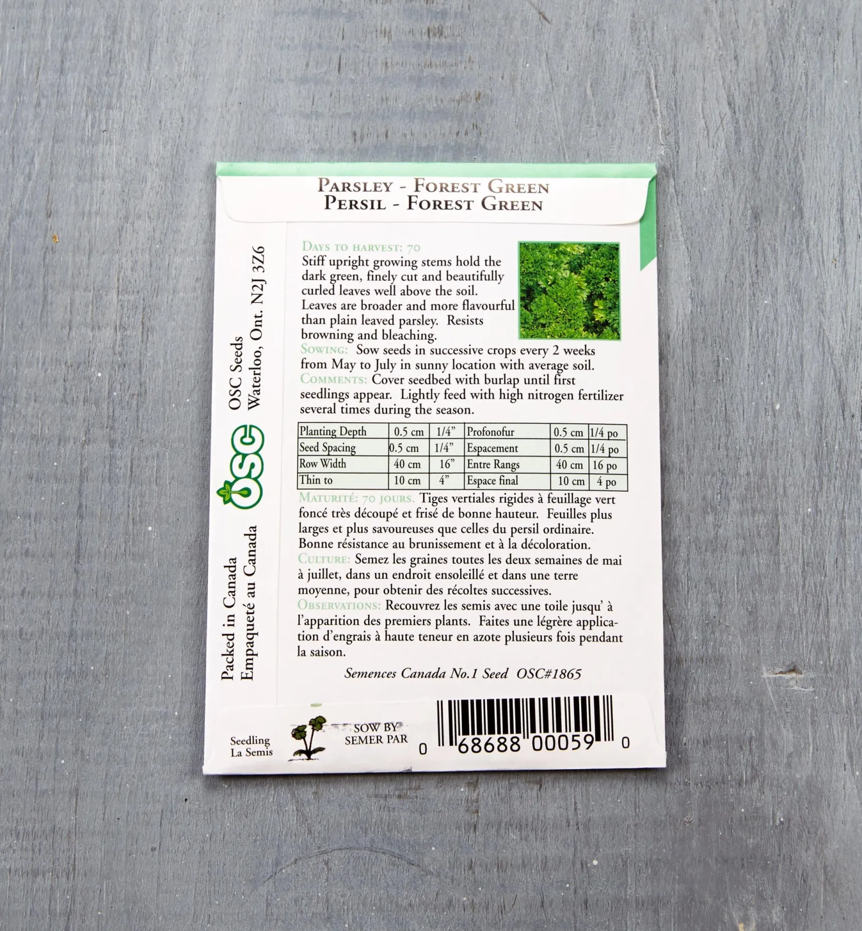 Discount OSC Herb Seed Packets Seed Starting