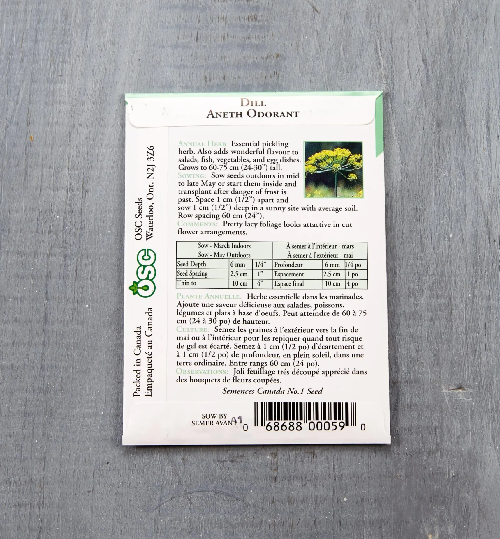 Discount OSC Herb Seed Packets Seed Starting