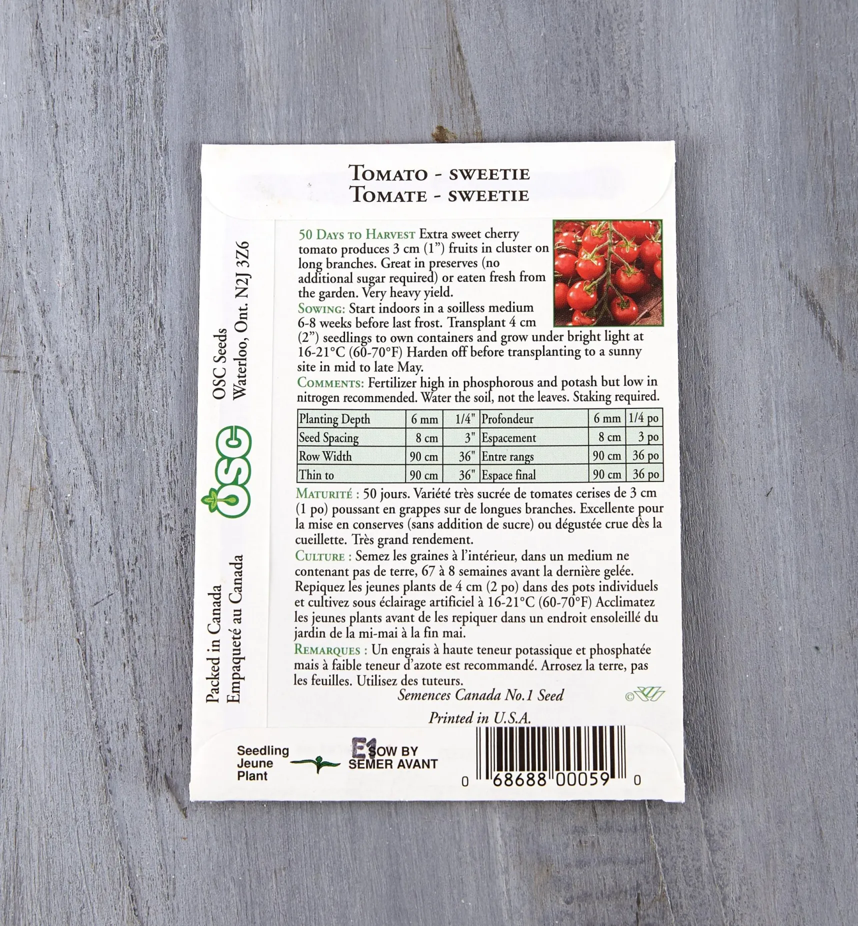 New OSC Tomato Seed Packets Seed Starting