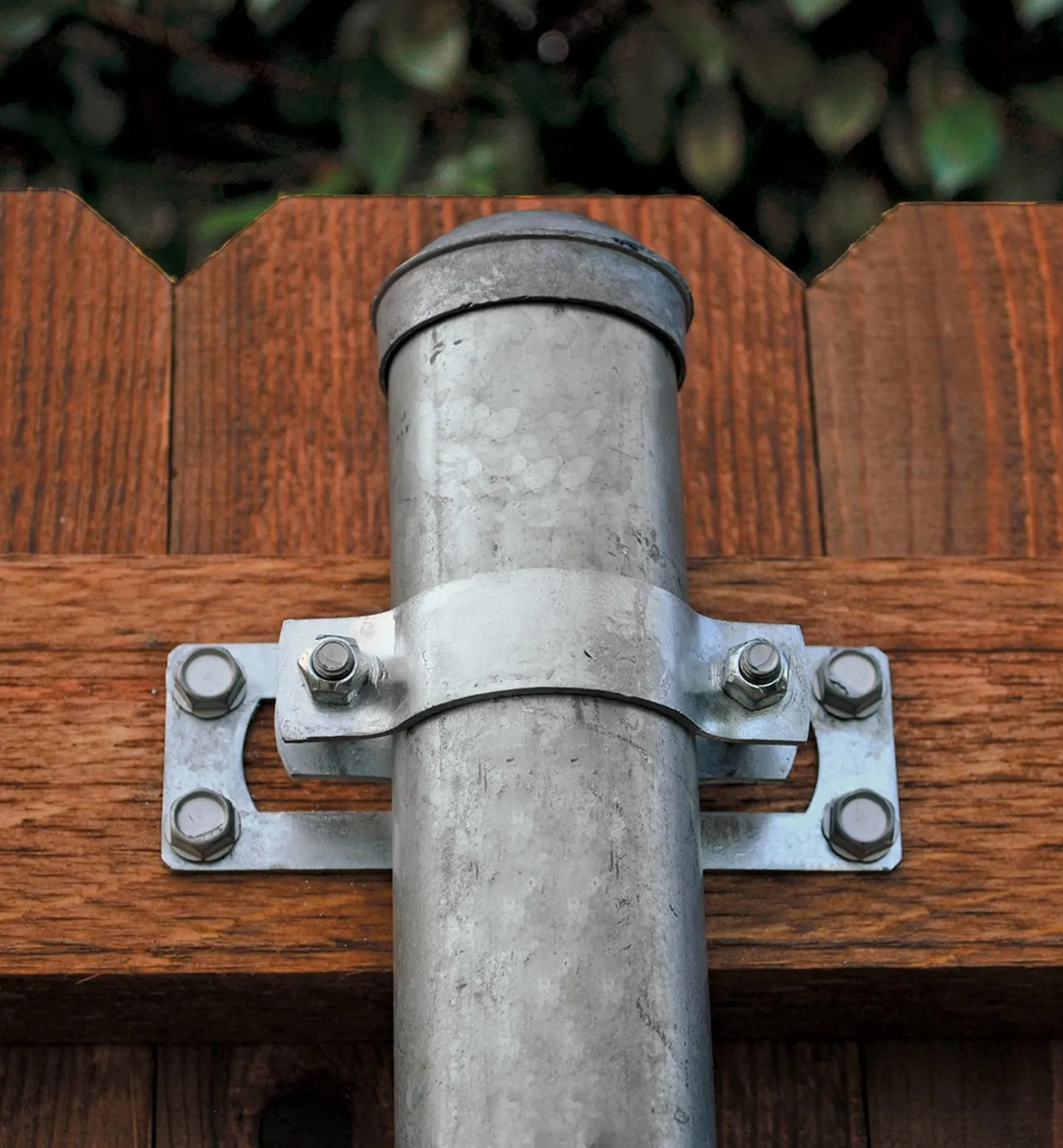 Discount Ozco Wood-Metal Fence In-Line Bracket Outdoor Hardware