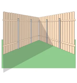 Discount Ozco Wood-Metal Fence In-Line Bracket Outdoor Hardware