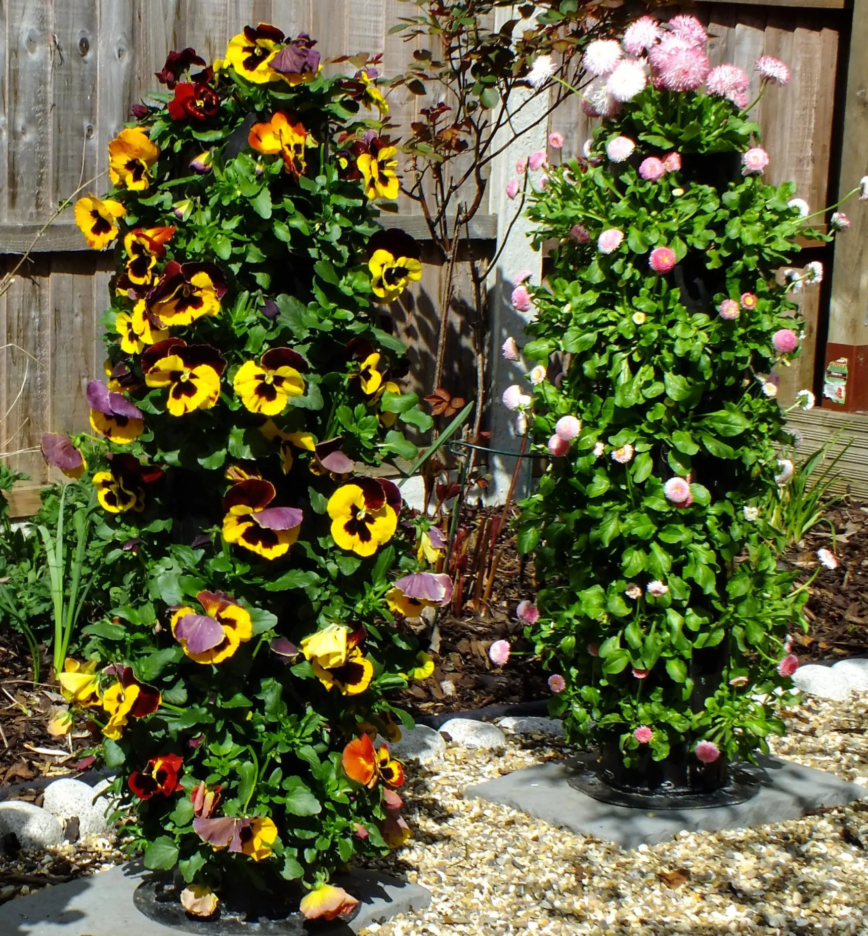 Clearance Pair Of Flower Towers Container Gardening