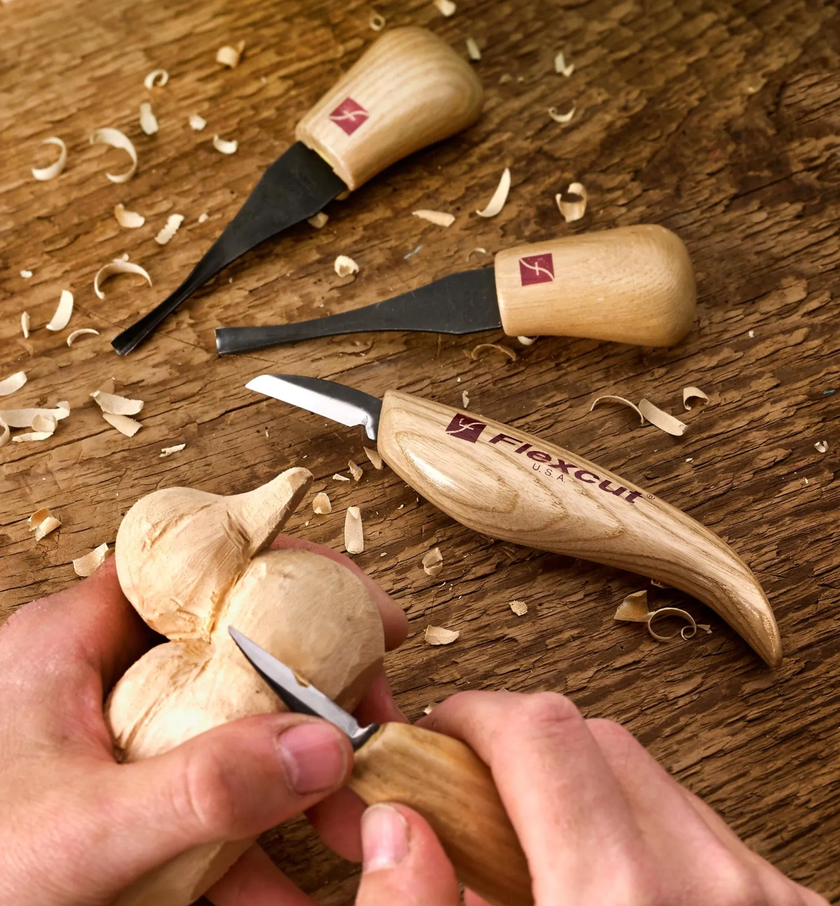 Sale 4-Pc. Flexcut Carving Set Hand Tools