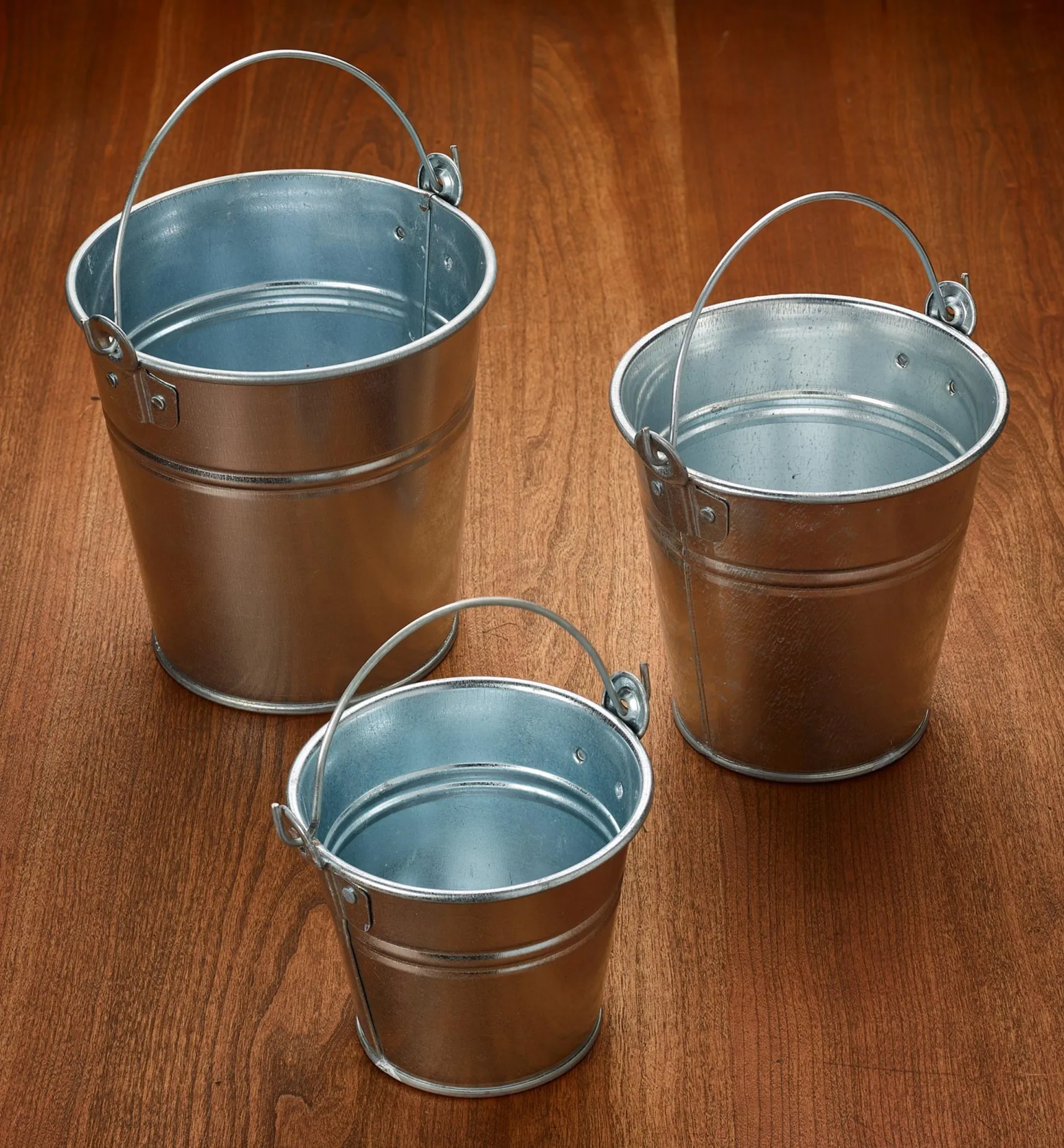 Outlet 3-Pc. Galvanized Pail Set Storage & Organization