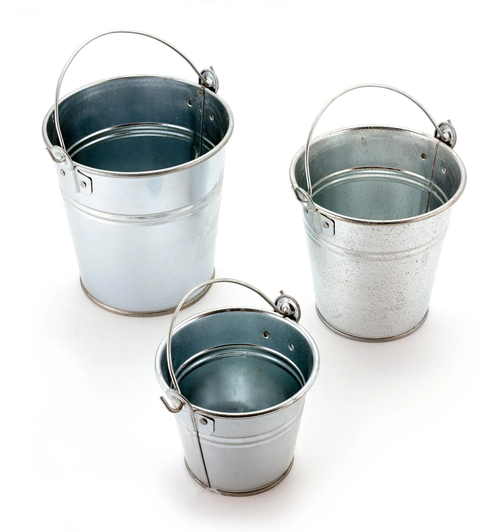 Outlet 3-Pc. Galvanized Pail Set Storage & Organization