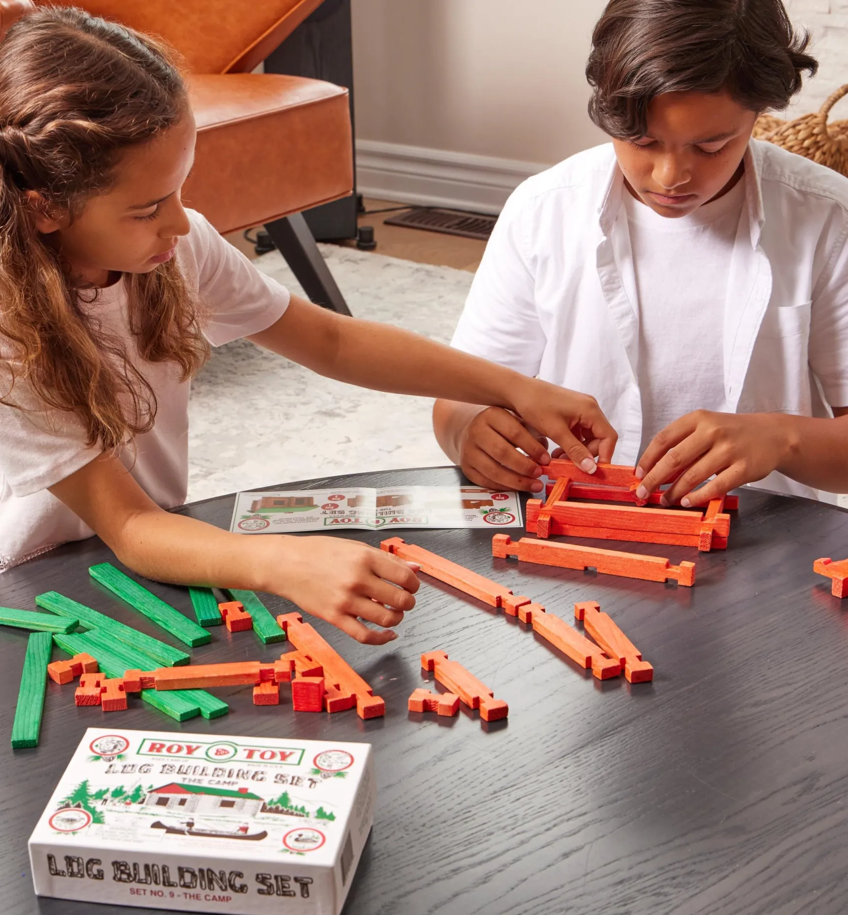 Discount 37-Pc. Log Building Set Toys & Games