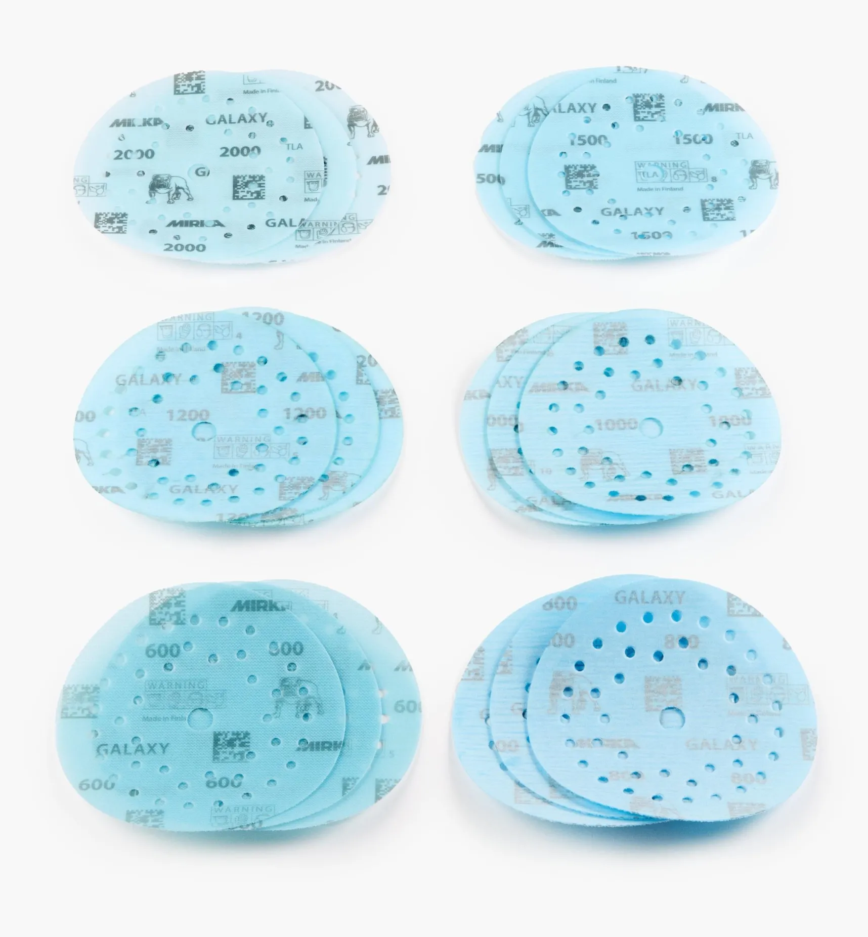 Online 18-Pc. Sample Pack Of 5" Fine Galaxy Multifit Grip Discs Supplies