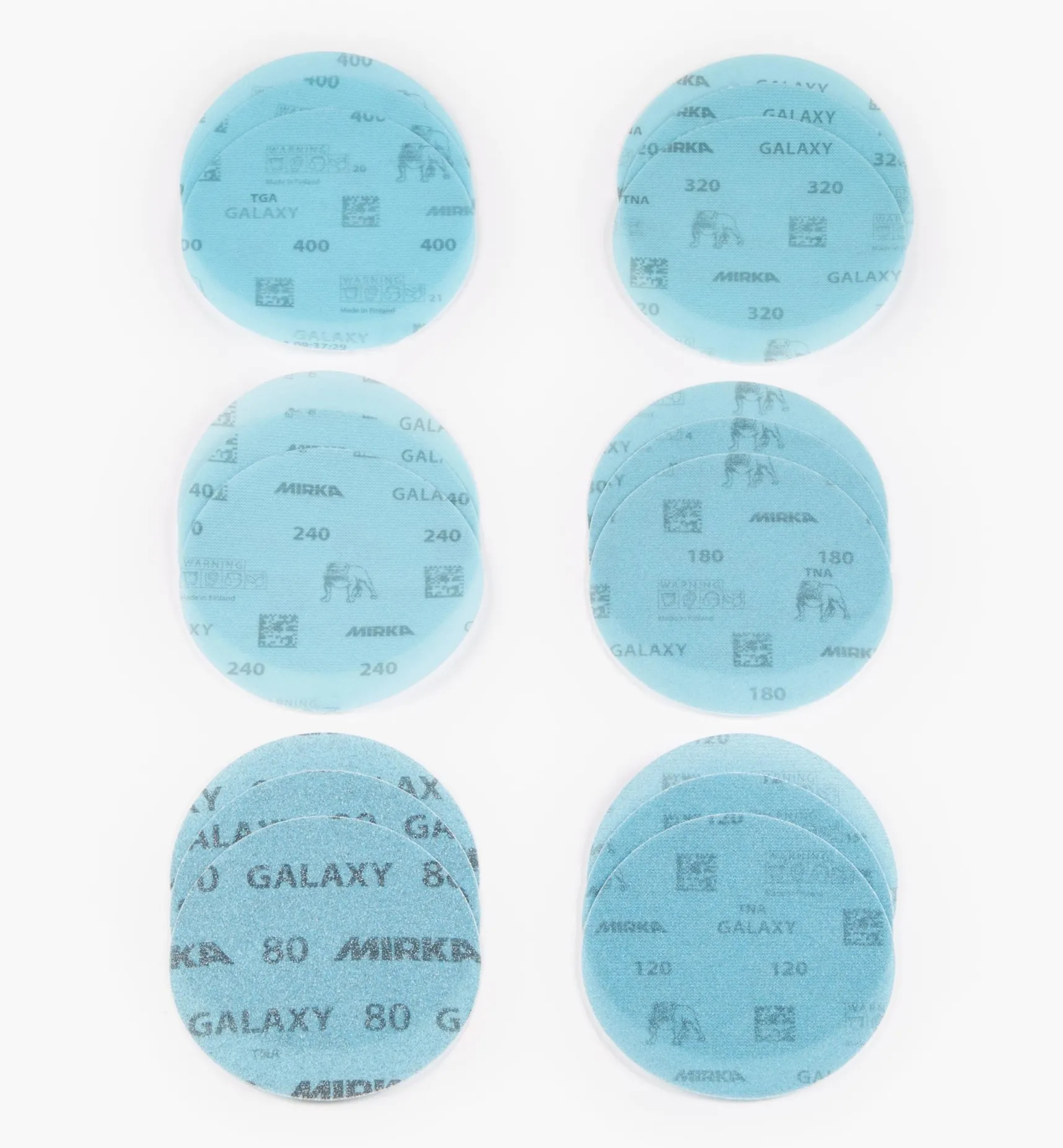 Discount 18-Pc. Sample Pack Of Mirka 5" Galaxy Grip Discs Supplies