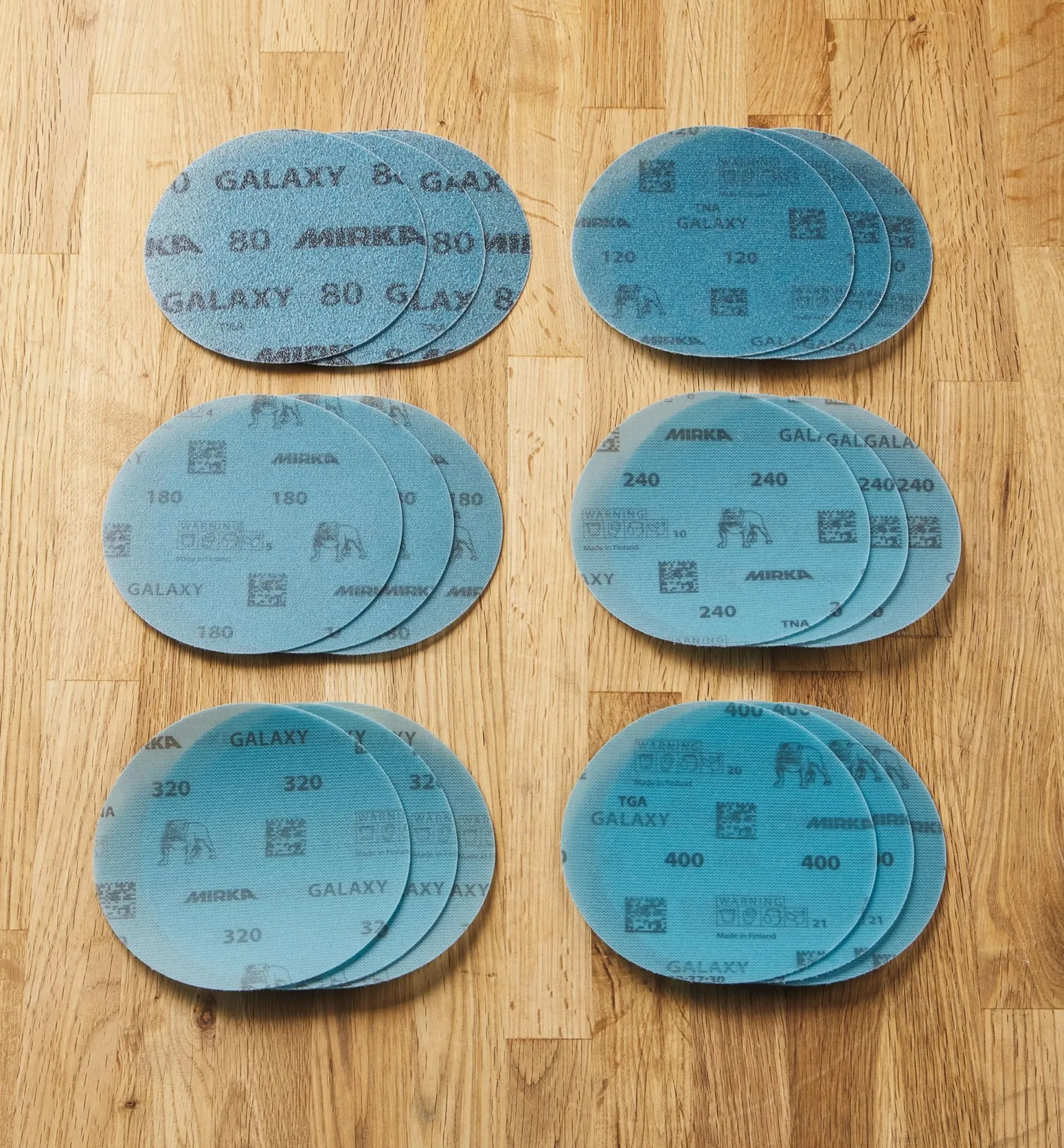 Discount 18-Pc. Sample Pack Of Mirka 5" Galaxy Grip Discs Supplies