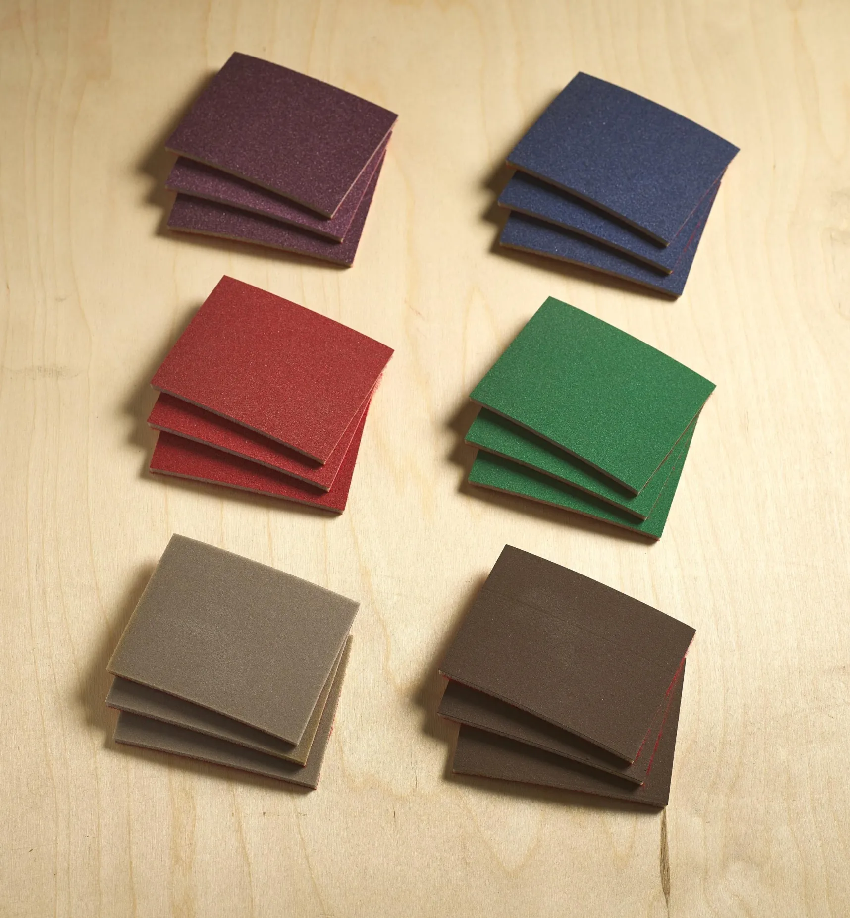 18-Pc. Sample Pack Of Mirka HD 3" × 4" × 5mm Grip Abrasive Sponges Supplies