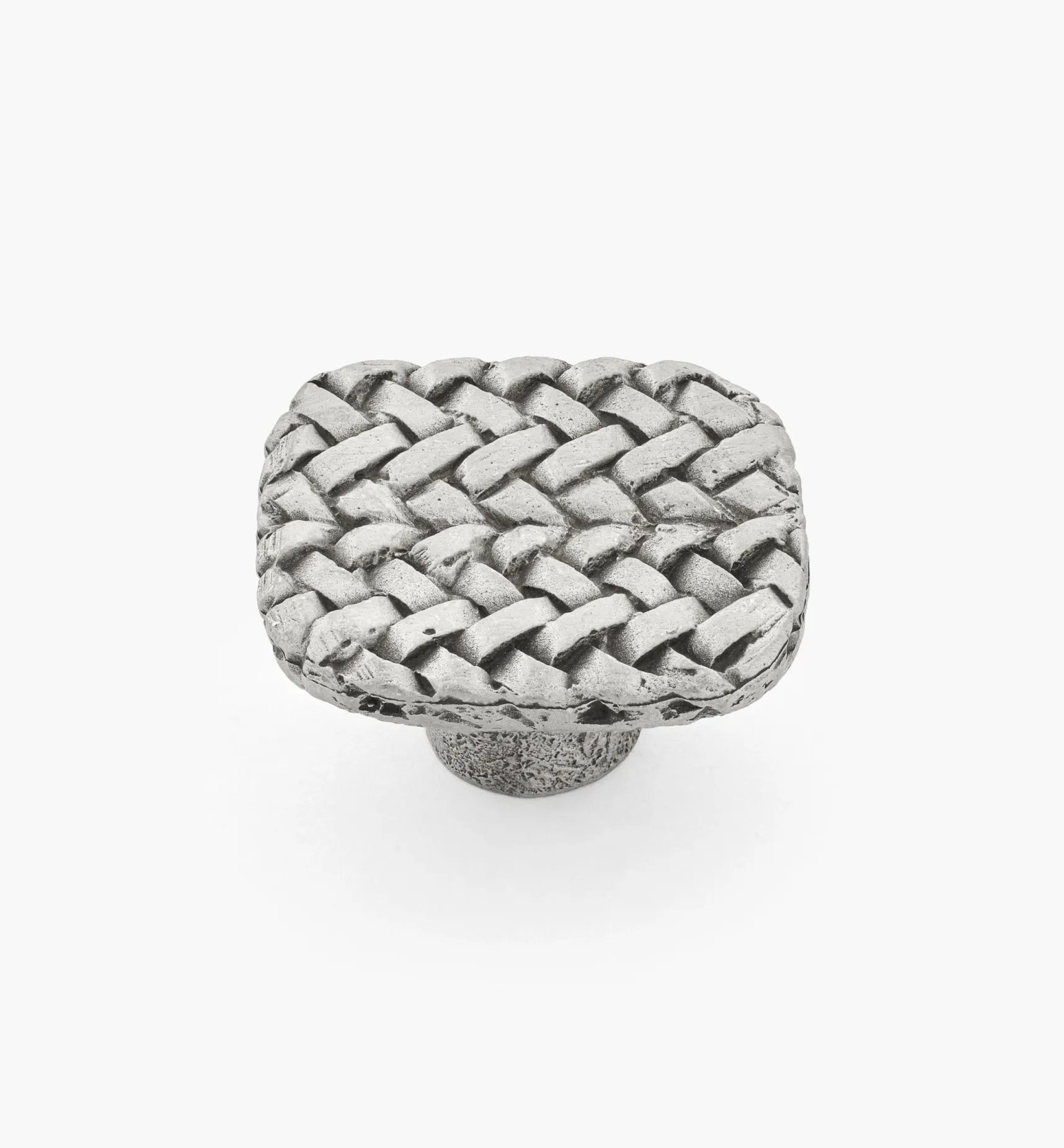 Outlet Pewter Herringbone Weave Knob Knobs
