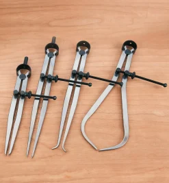 Discount 4-Piece Dividers & Calipers Set Marking & Measuring