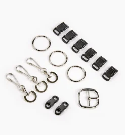 Hot 15-Piece Set Of Assorted Paracord Findings Project Supplies