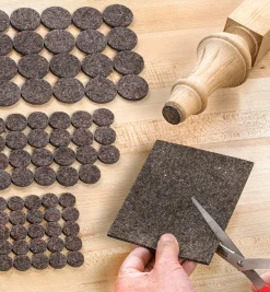 Best 123-Piece Set Of Wool-Blend Furniture Pads Bumpers & Pads