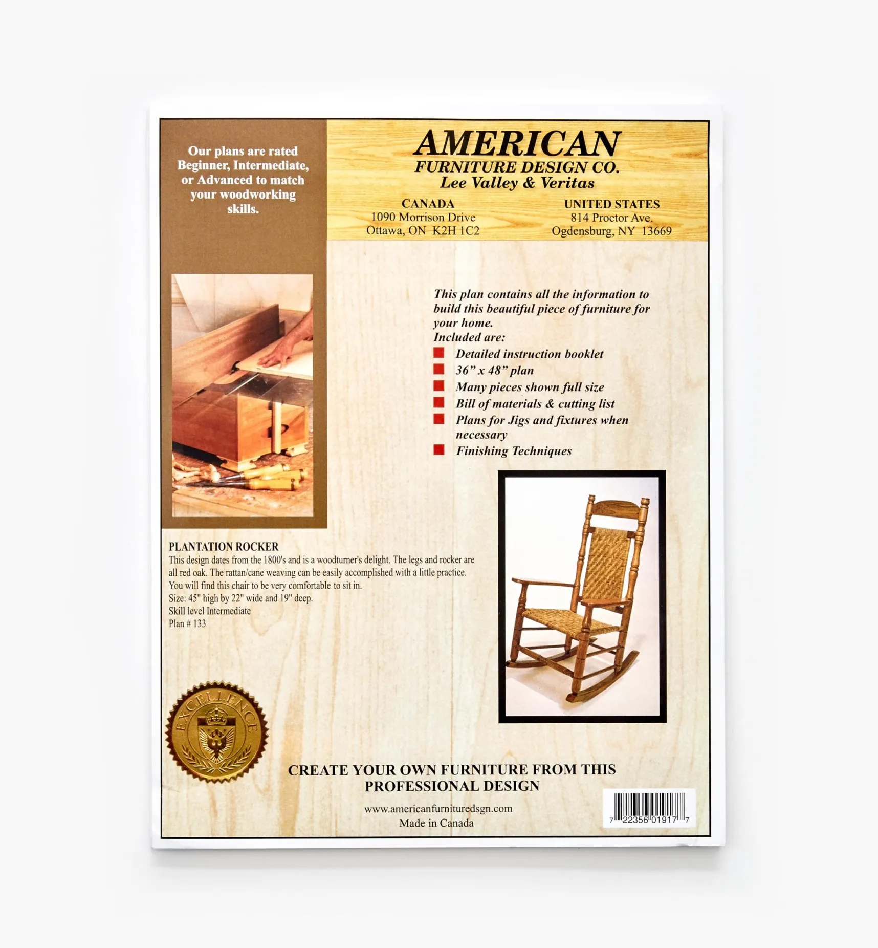Sale Plantation Rocker Plan Plans