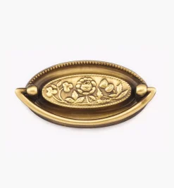 Online Pressed Floral Plate Pull Pulls