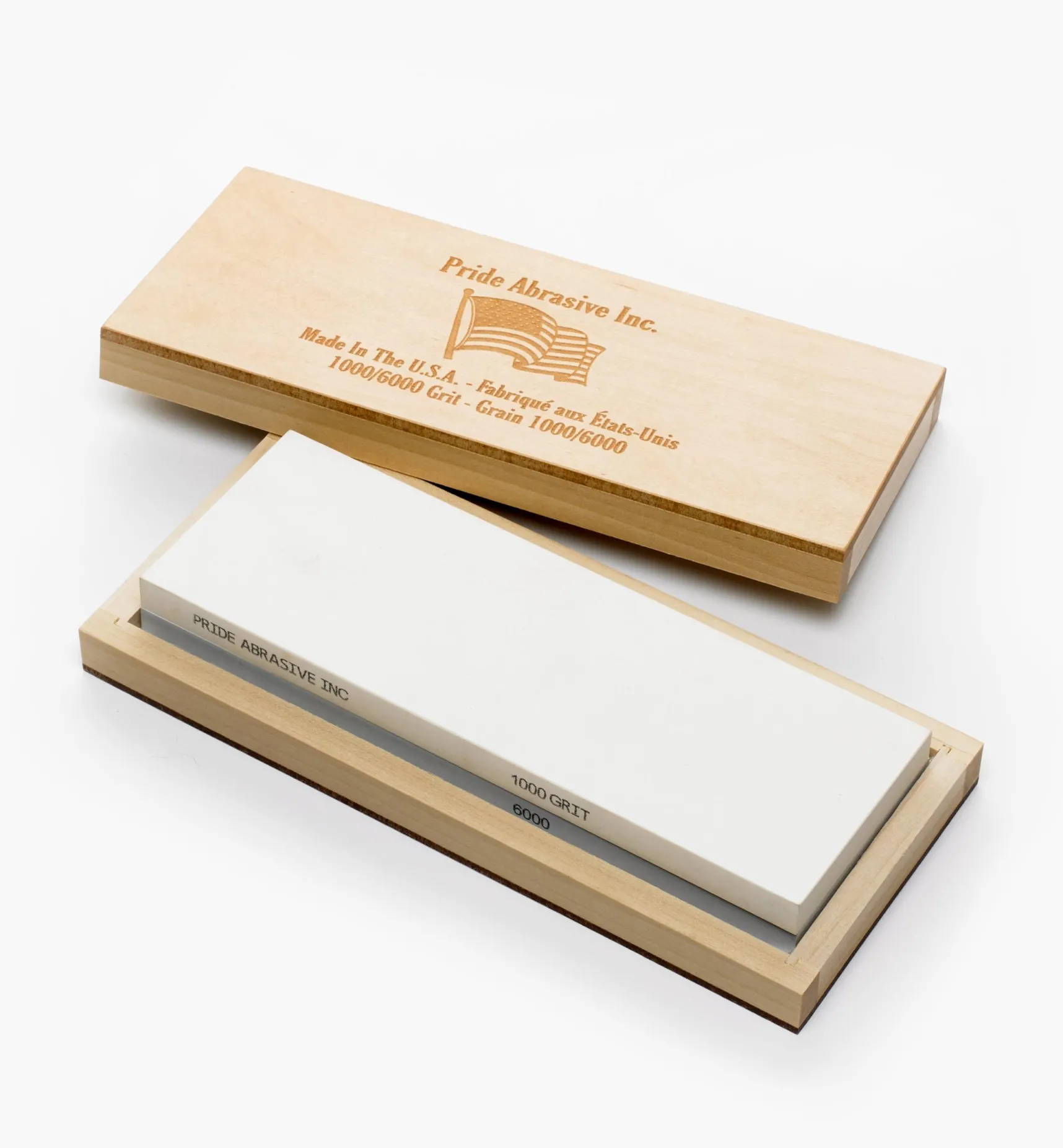 Outlet Pride Abrasive Ceramic Water Stones With Wooden Box Sharpening