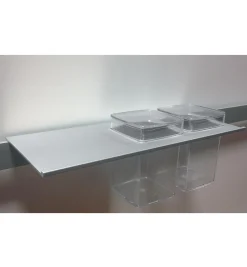 Hot Rail-Mount Shelves For The Aluminum Wall-Mount Rail Storage System Kitchen Hardware