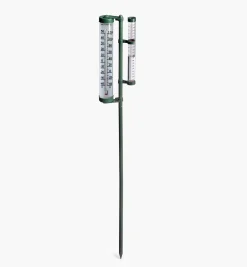 Rain Gauge With Thermometer Weather Measurement