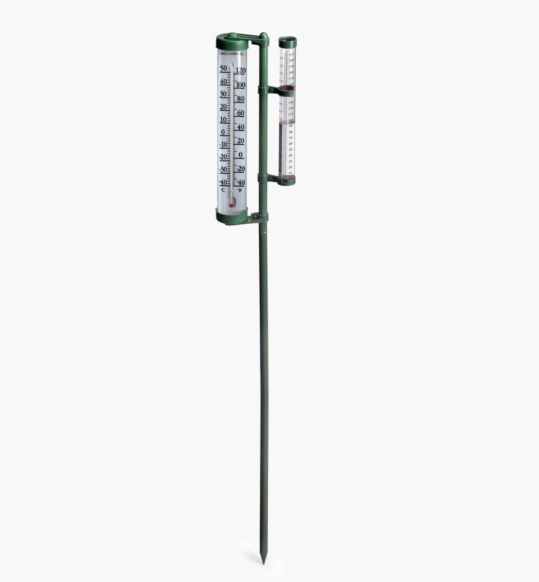 Rain Gauge With Thermometer Weather Measurement