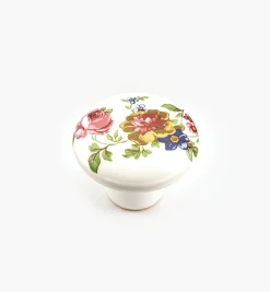 Sale Red/Blue Floral Ceramic Knobs Knobs
