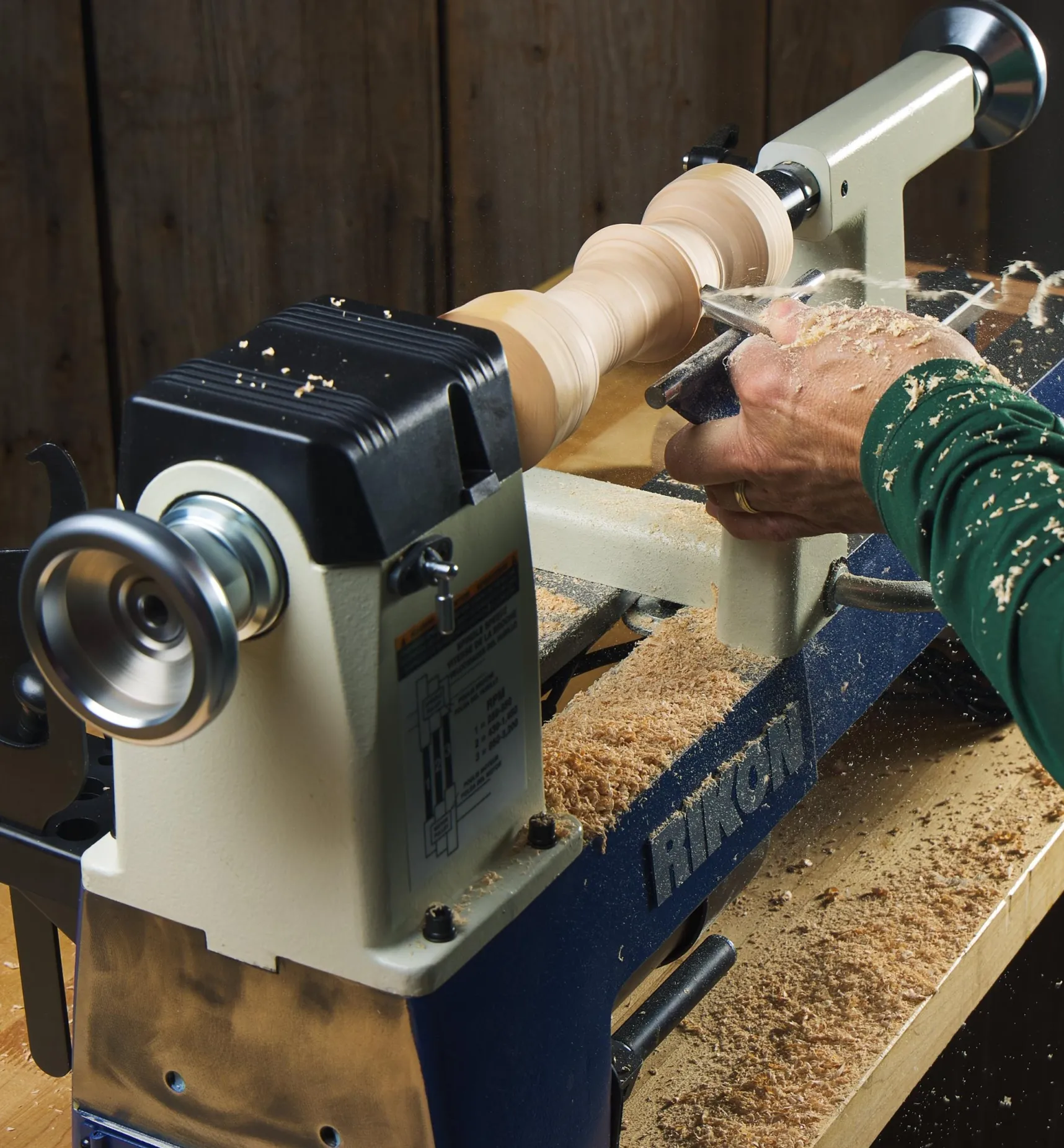 Hot Rikon 12" × 16 1/2" Midi Lathe (70-150VSR) Power Tools