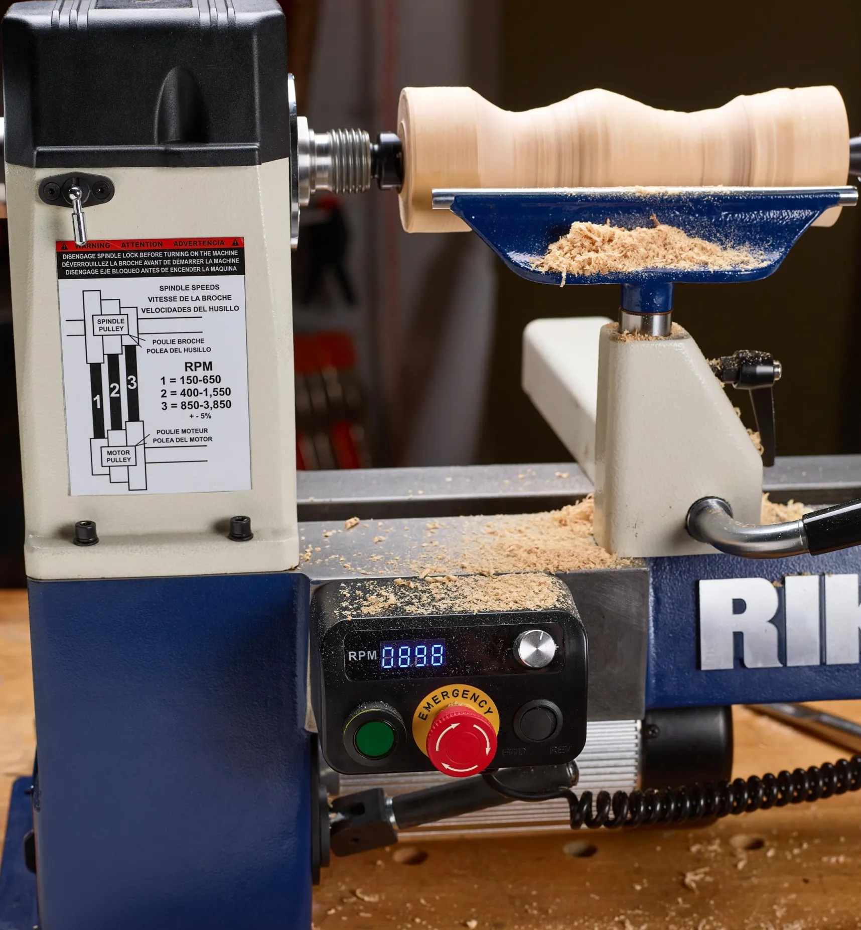 Clearance Rikon 14" × 20" Midi Lathe (70-1420VSR) Power Tools