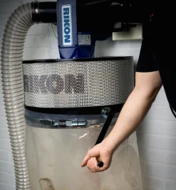 Best Rikon 1 Hp Wall-Mount Dust Collector (Model 60-101) Workshop
