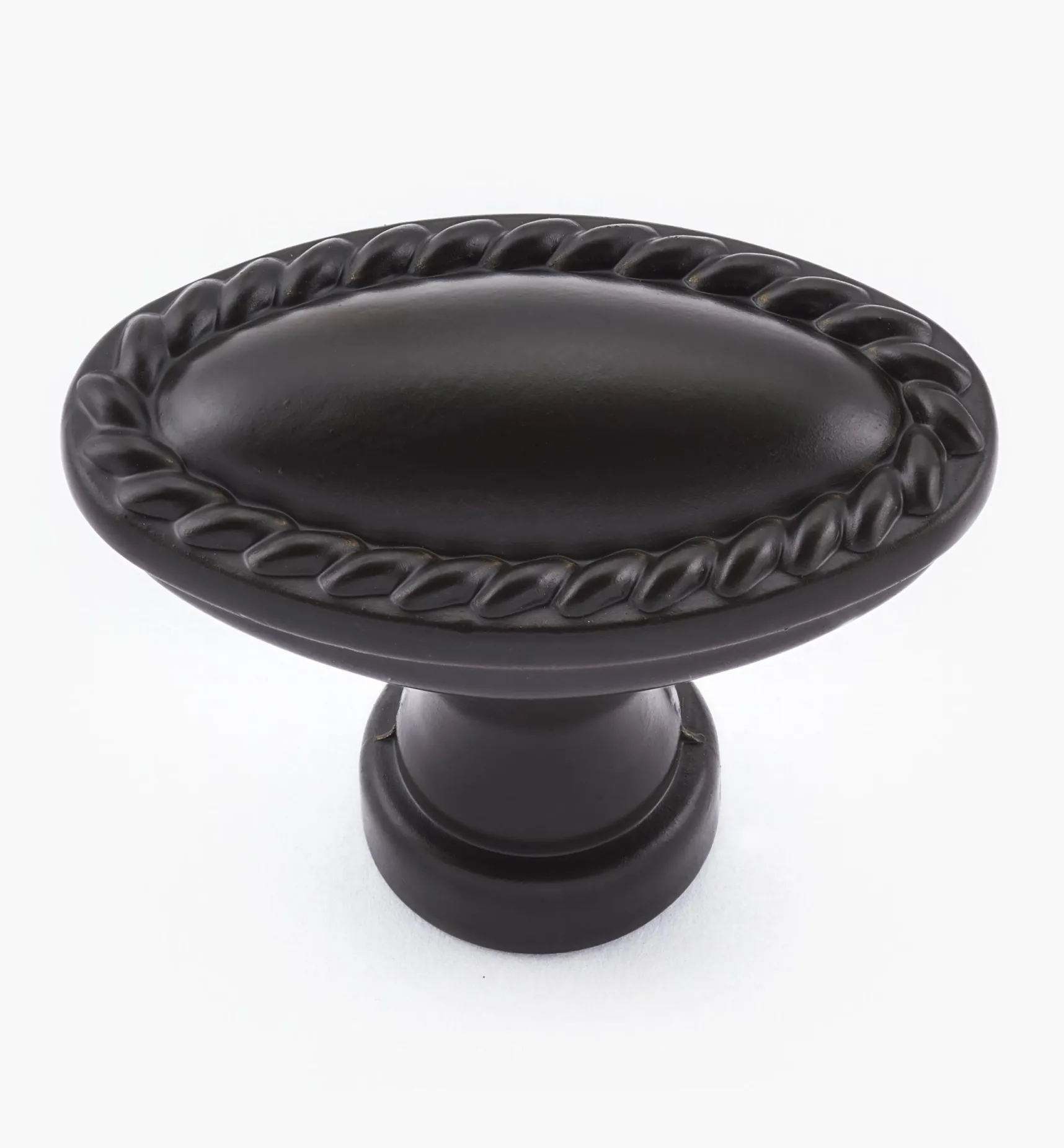 Rope-Edge Oval Knob Knobs