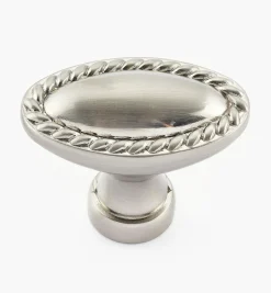 Rope-Edge Oval Knob Knobs