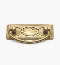 Outlet Rope-Edged Rectangular Horizontal Plate Handles Pulls