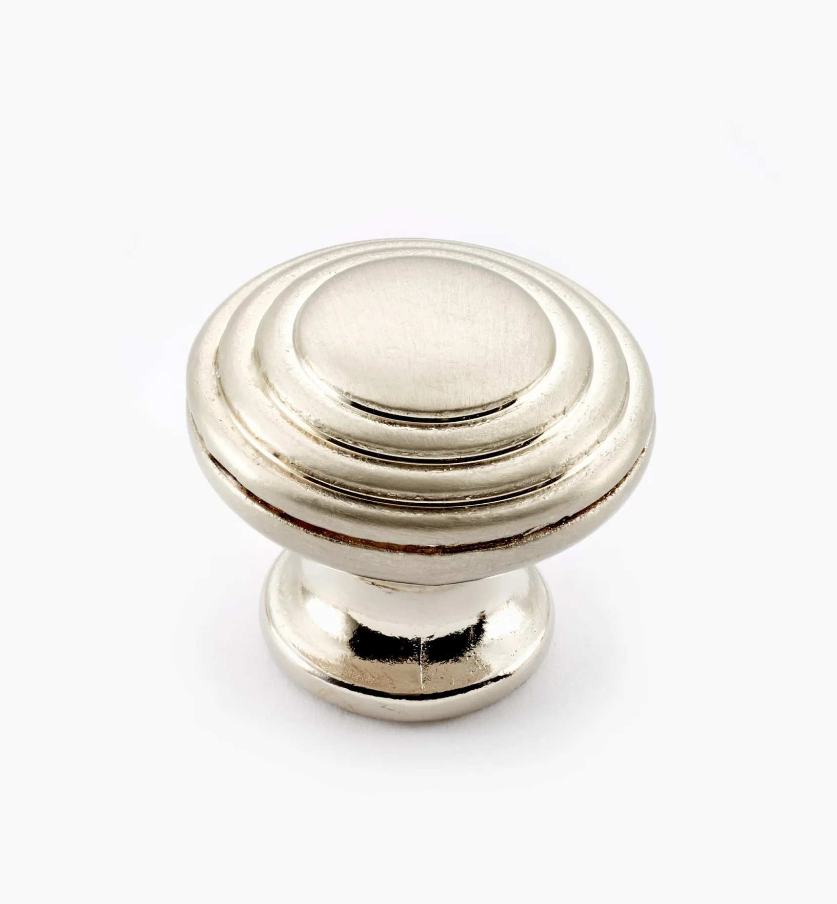 Outlet Satin Nickel Cast Modern Round Knob Knobs