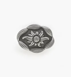 Best Satin Pewter Antique Oval Knob Knobs