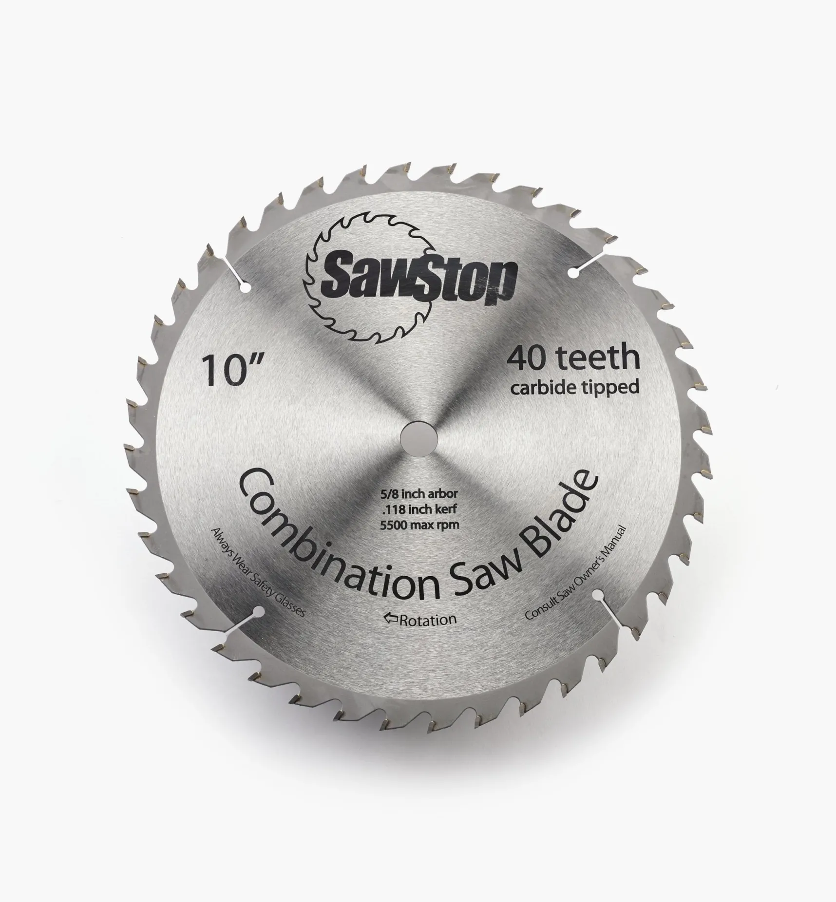 Hot SawStop 10" 40-Tooth Combination Blade Power Tool Accessories