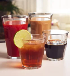 Hot Set Of 16 Duralex Glasses Glasses & Mugs