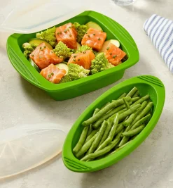 Sale Set Of 2 Silicone Steam Cookers Cookware
