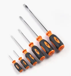 Sale Set Of 6 Slot Screwdrivers, #0 - #12 Screws Screwdrivers