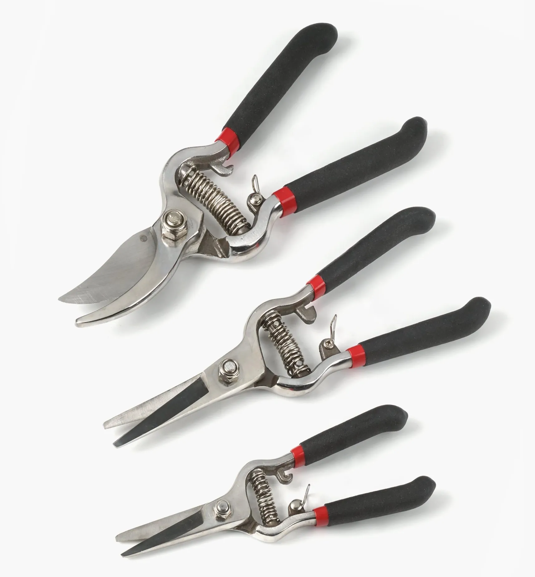 Sale Set Of 3 Stainless-Steel Pruning Tools Pruners