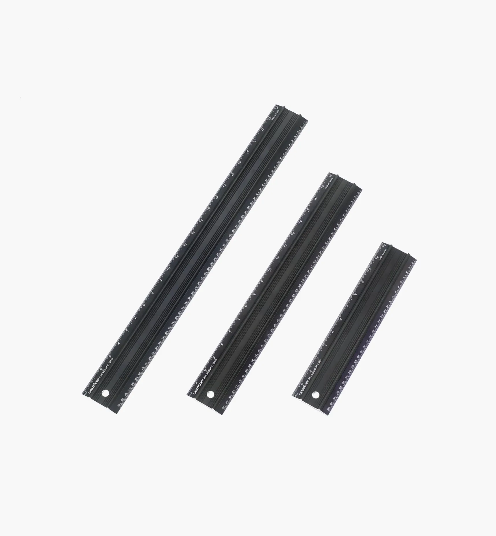 Outlet Set Of 3 Veritas Imperial/Metric Shop Rules Marking & Measuring