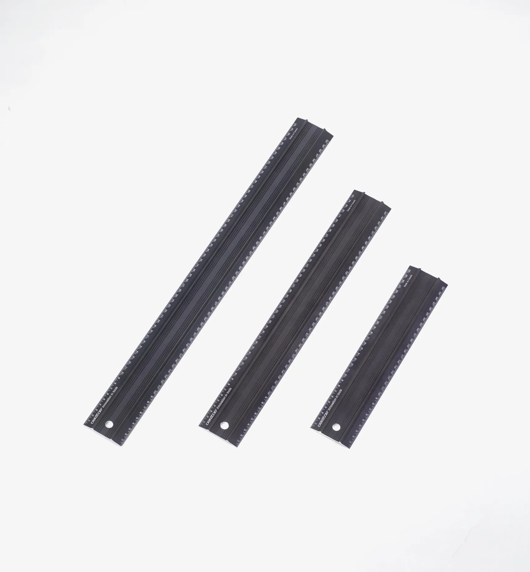 Clearance Set Of 3 Veritas Metric Shop Rules Marking & Measuring