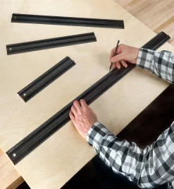 Clearance Set Of 4 Veritas Metric Shop Rules Marking & Measuring