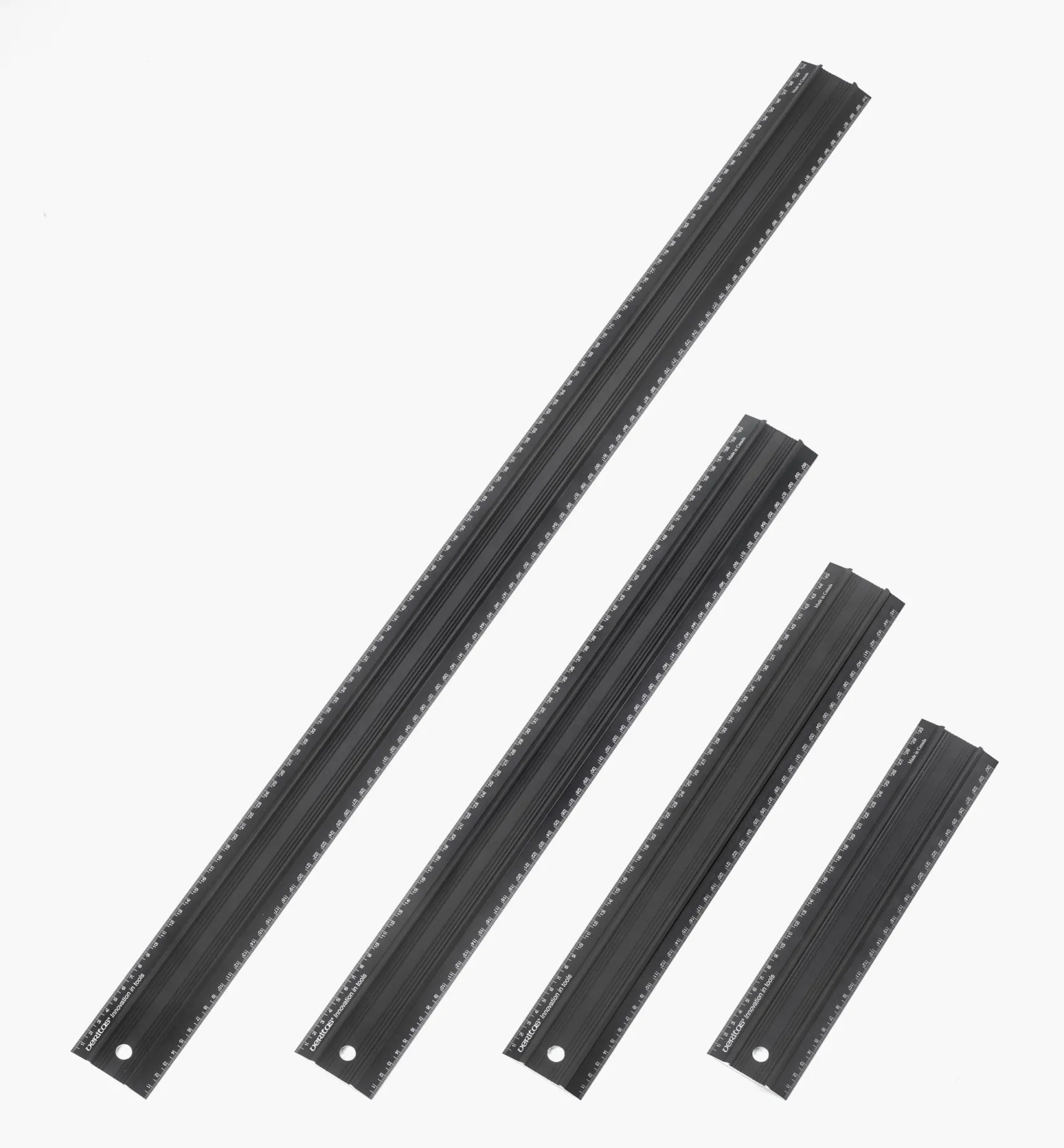 Clearance Set Of 4 Veritas Metric Shop Rules Marking & Measuring